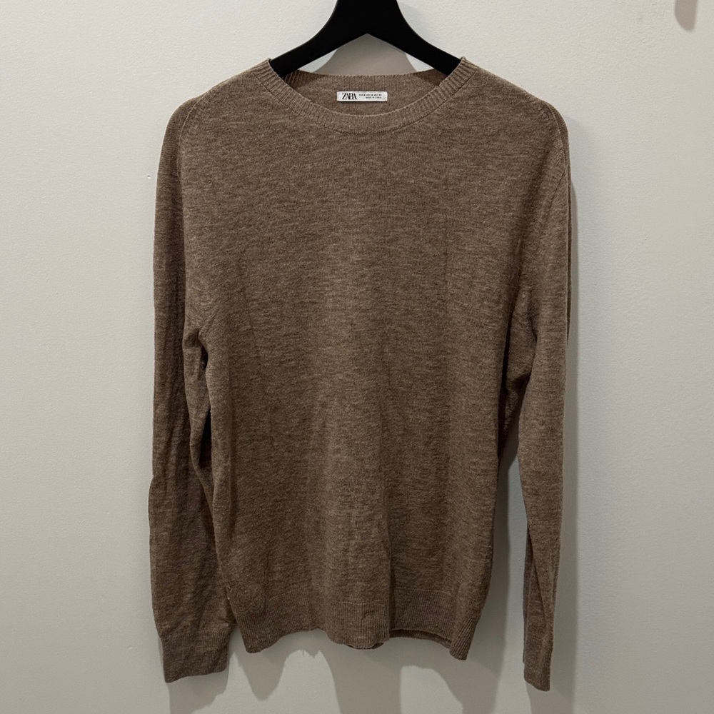 Men's Camel Brown LightweightSweater
